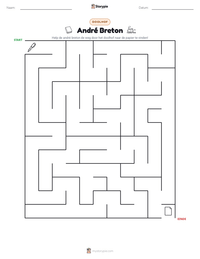 André Breton afdrukbare werkblad voorbeeld