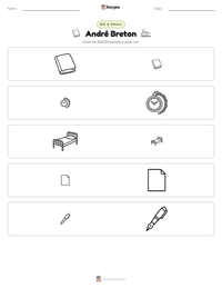 André Breton printable worksheet preview