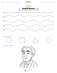 André Breton printable worksheet preview