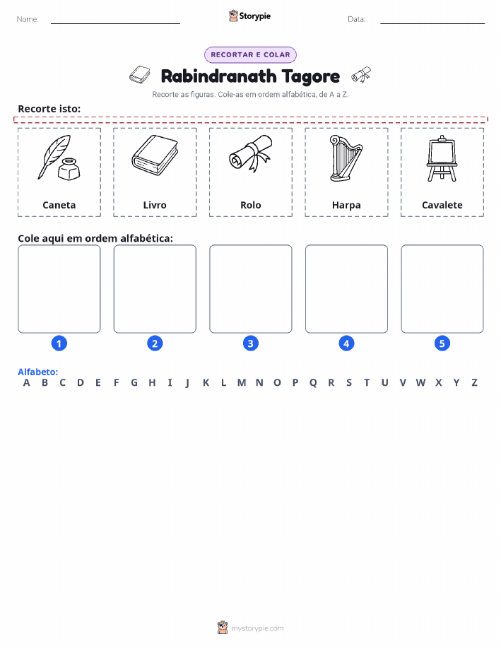 Recortar & Colar Alfabeto