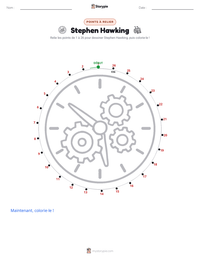 Aperçu de la feuille de travail imprimable Stephen Hawking