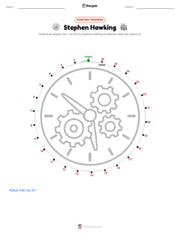 Stephen Hawking afdrukbare werkblad voorbeeld