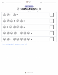 Stephen Hawking printable worksheet preview