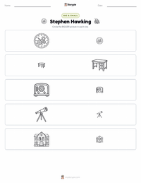 Stephen Hawking printable worksheet preview