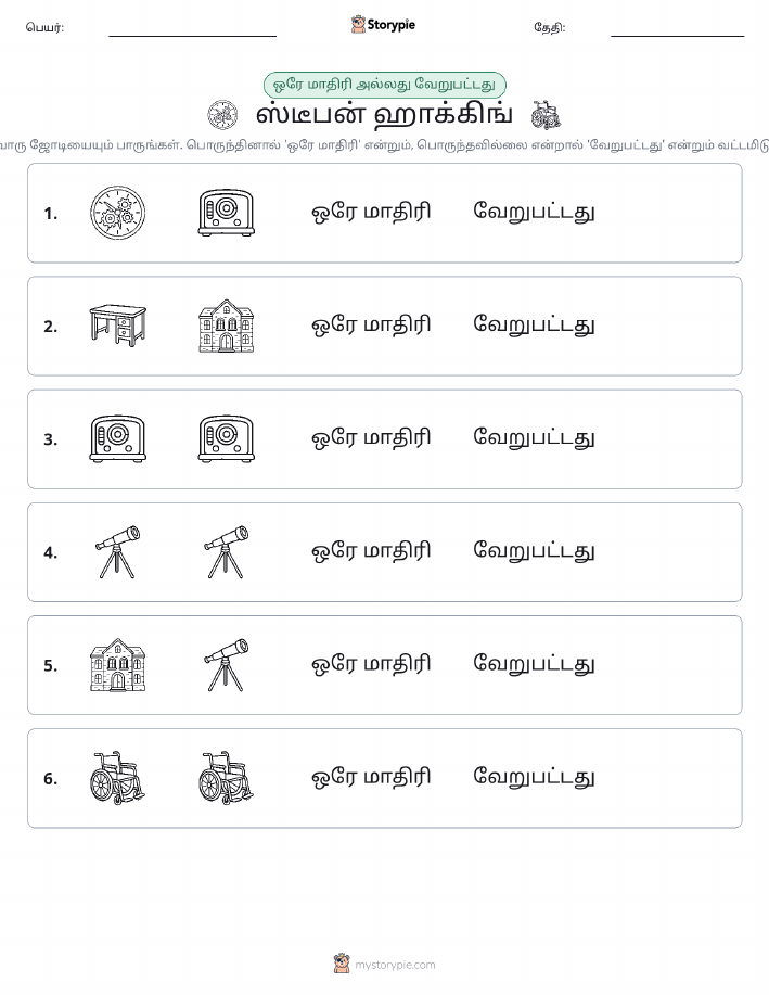அதே அல்லது மாறுபட்டது