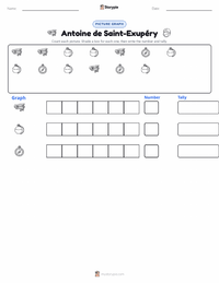 Antoine de Saint-Exupéry printable worksheet preview