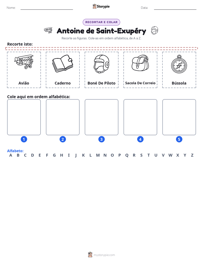 Recortar & Colar Alfabeto