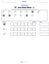 Jana Gana Mana printable worksheet preview