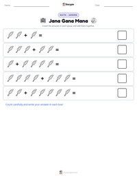 Jana Gana Mana printable worksheet preview