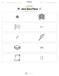 Jana Gana Mana printable worksheet preview