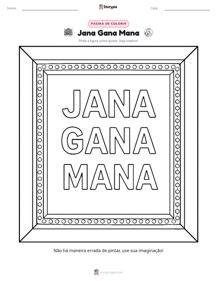 Página para colorir
