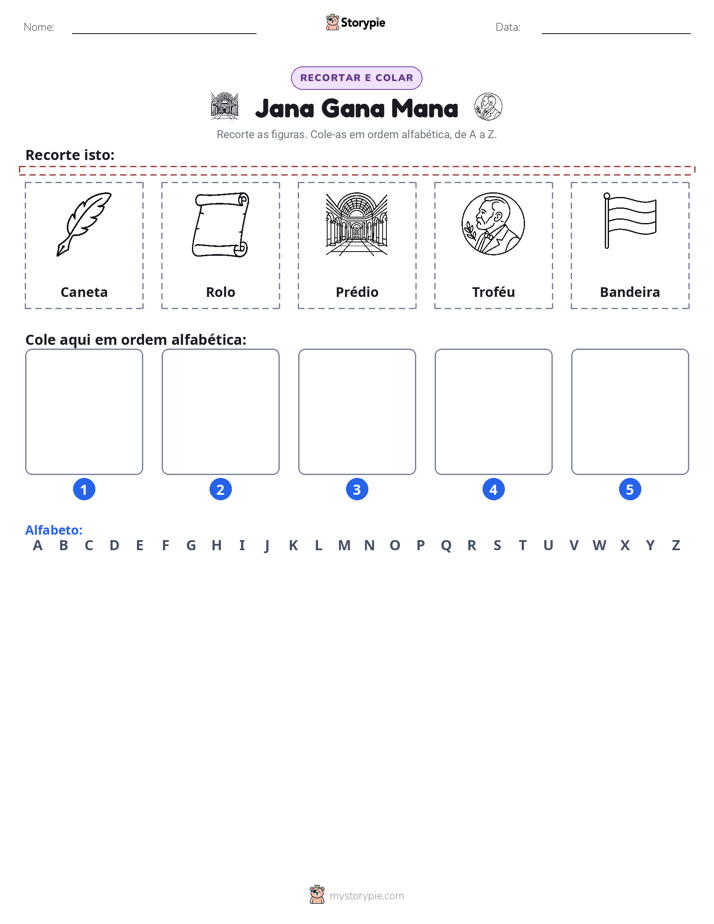 Recortar & Colar Alfabeto