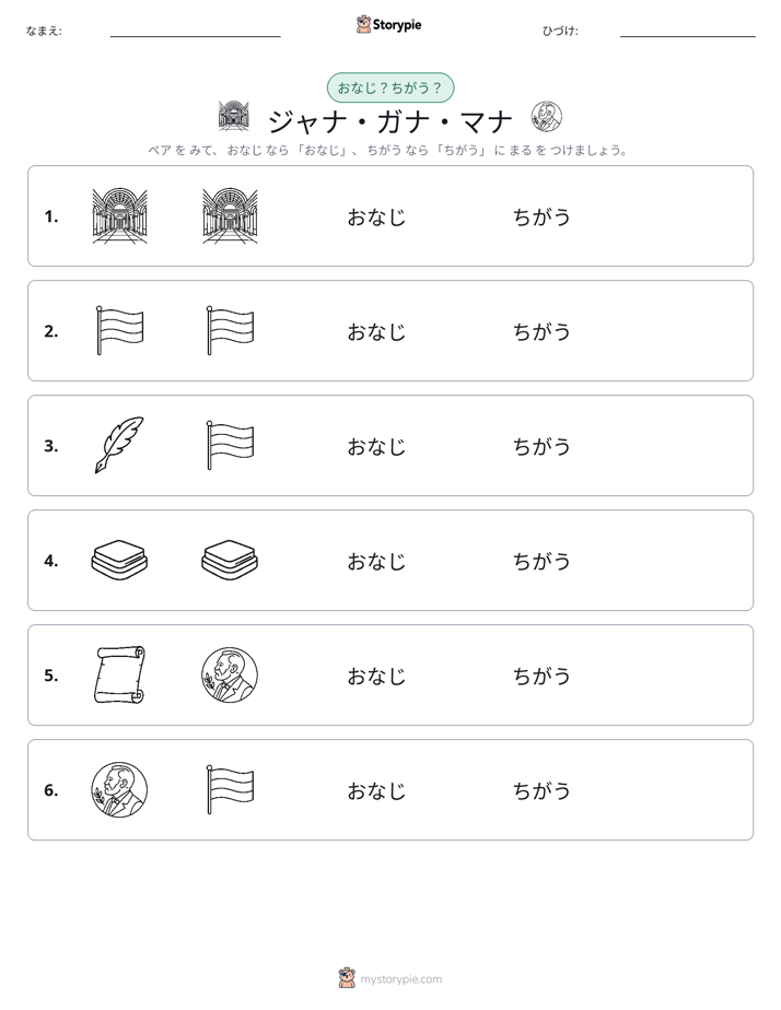 同じか違うか