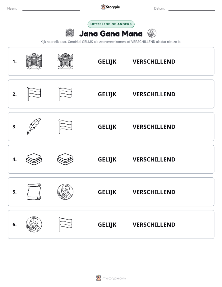 Zelfde of Verschillend