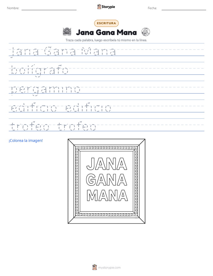 Práctica de Escritura