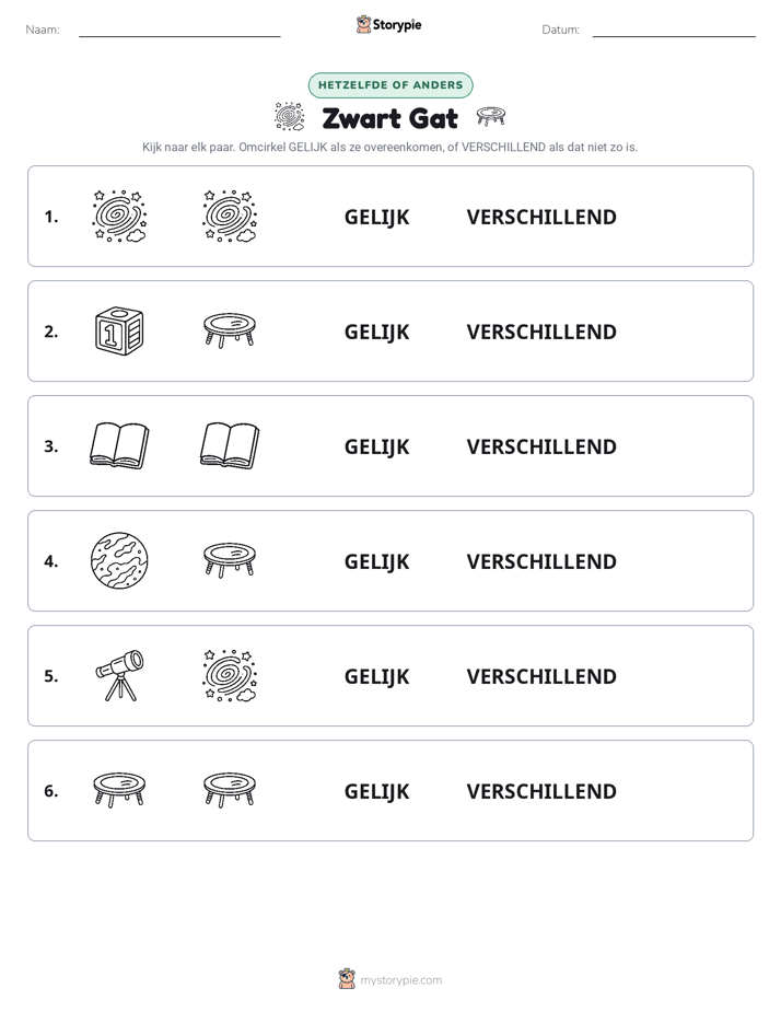 Zelfde of Verschillend