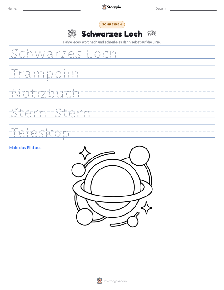 Schreibübung