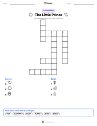 The Little Prince printable worksheet preview