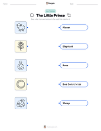 The Little Prince printable worksheet preview