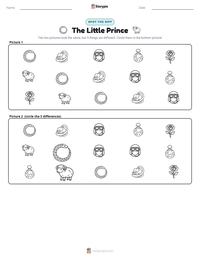 The Little Prince printable worksheet preview