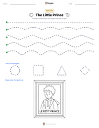 The Little Prince printable worksheet preview