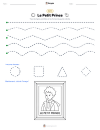 Aperçu de la feuille de travail imprimable Le Petit Prince