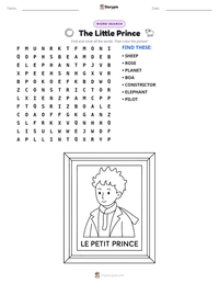 The Little Prince printable worksheet preview