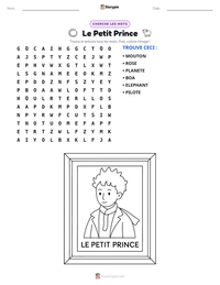 Aperçu de la feuille de travail imprimable Le Petit Prince