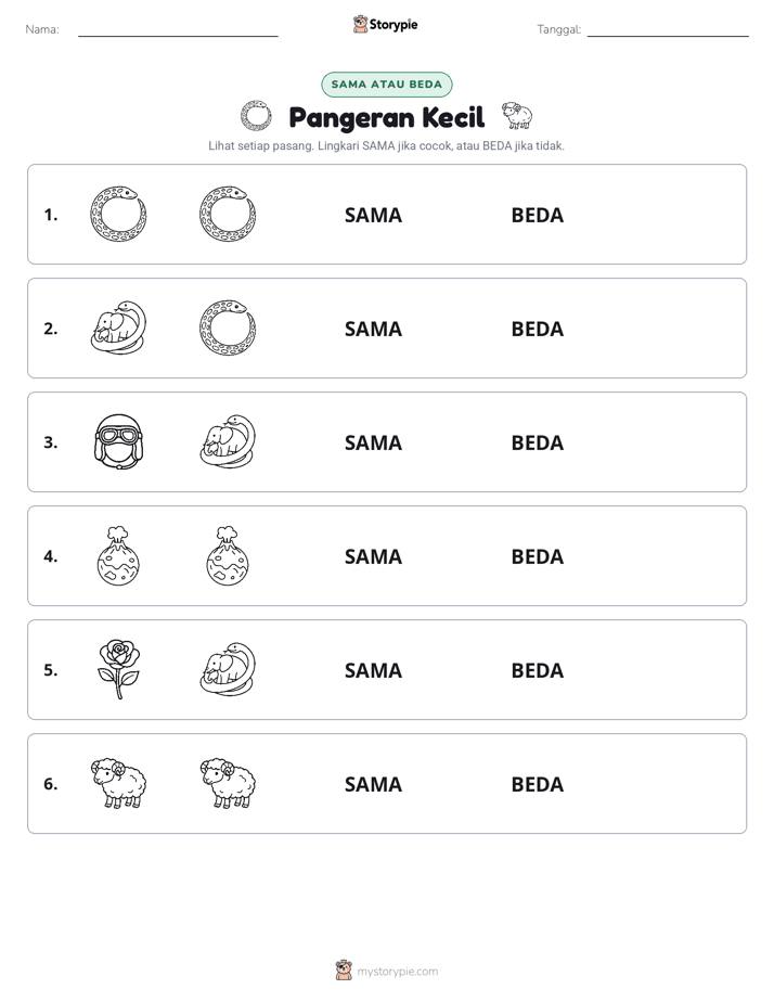 Sama atau Berbeda