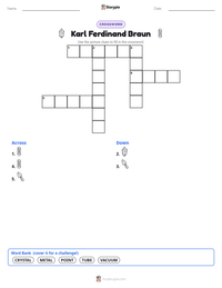 Karl Ferdinand Braun printable worksheet preview