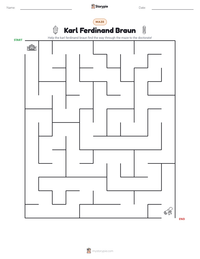 Karl Ferdinand Braun printable worksheet preview
