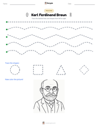 Karl Ferdinand Braun printable worksheet preview