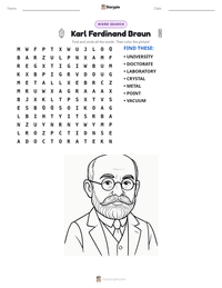 Karl Ferdinand Braun printable worksheet preview