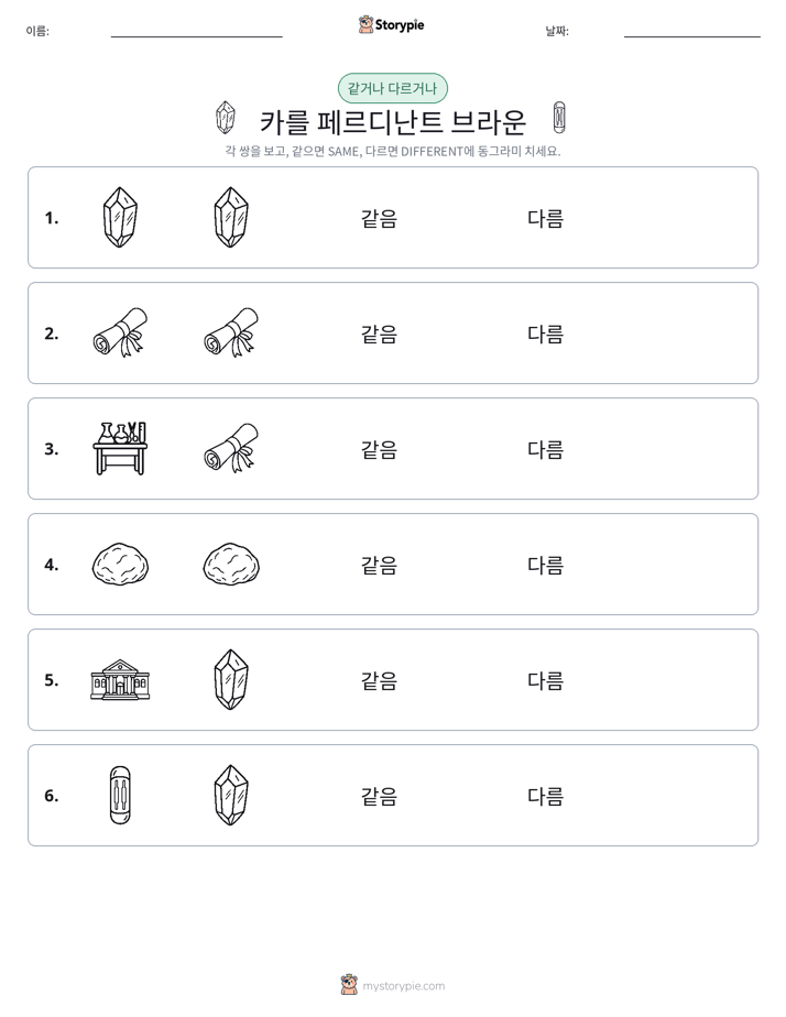 같은 것 또는 다른 것