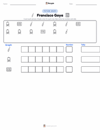 Francisco Goya printable worksheet preview