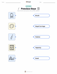 Francisco Goya printable worksheet for kids