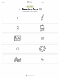 Francisco Goya printable worksheet preview