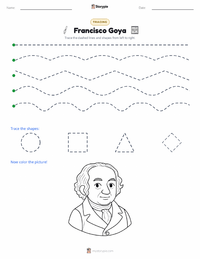 Francisco Goya printable worksheet preview