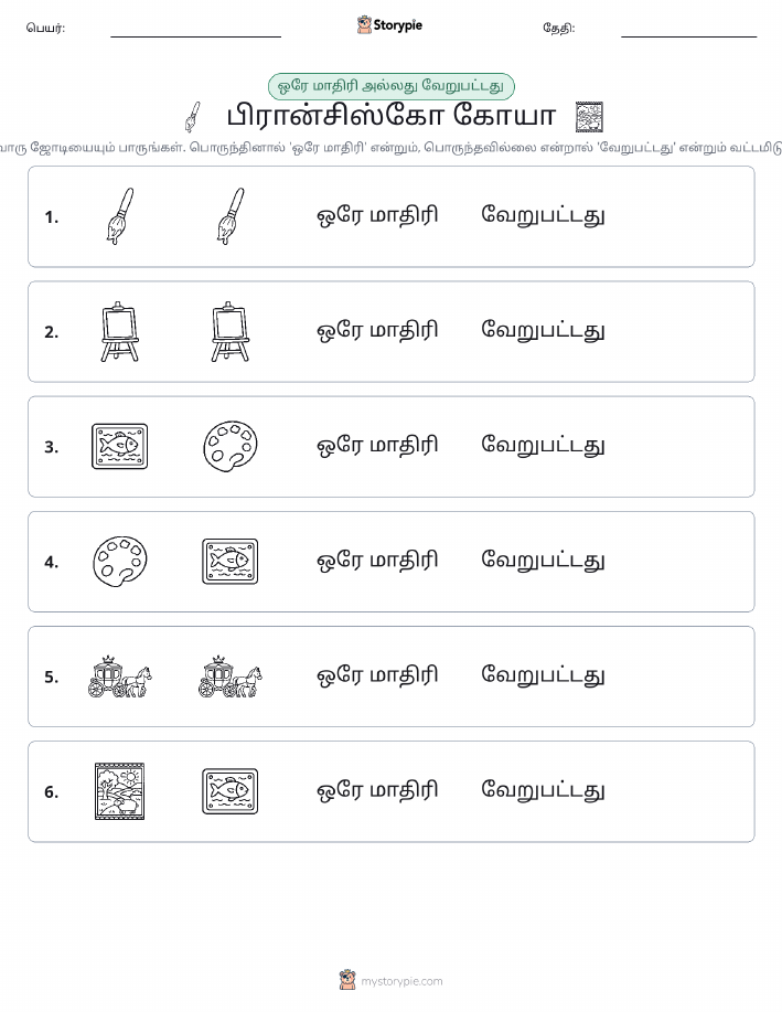 அதே அல்லது மாறுபட்டது