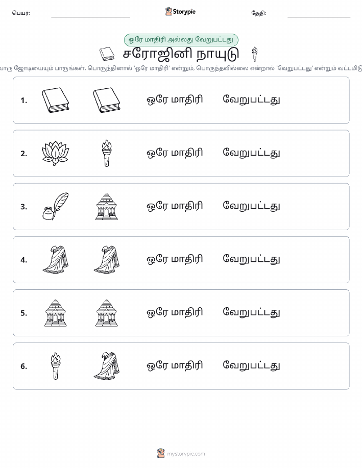 அதே அல்லது மாறுபட்டது