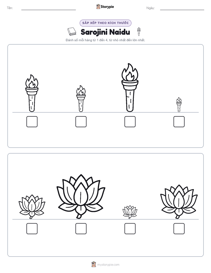 Thứ Tự Kích Thước