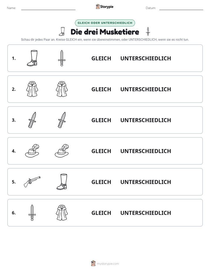 Gleich oder Anders