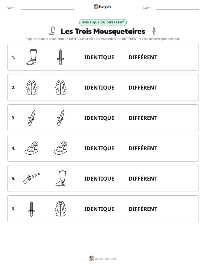 Identique ou Différent
