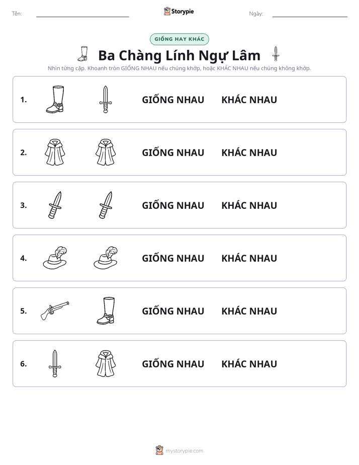 Giống Hay Khác