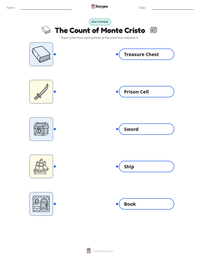 The Count of Monte Cristo printable worksheet preview