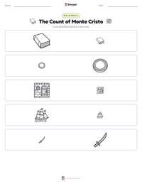 The Count of Monte Cristo printable worksheet preview