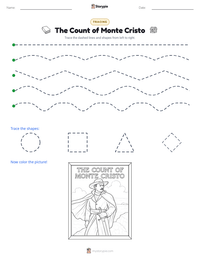 The Count of Monte Cristo printable worksheet preview