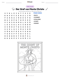 Der Graf von Monte Christo druckbare Arbeitsblatt Vorschau