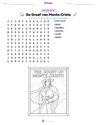 De Graaf van Monte-Cristo afdrukbare werkblad voorbeeld
