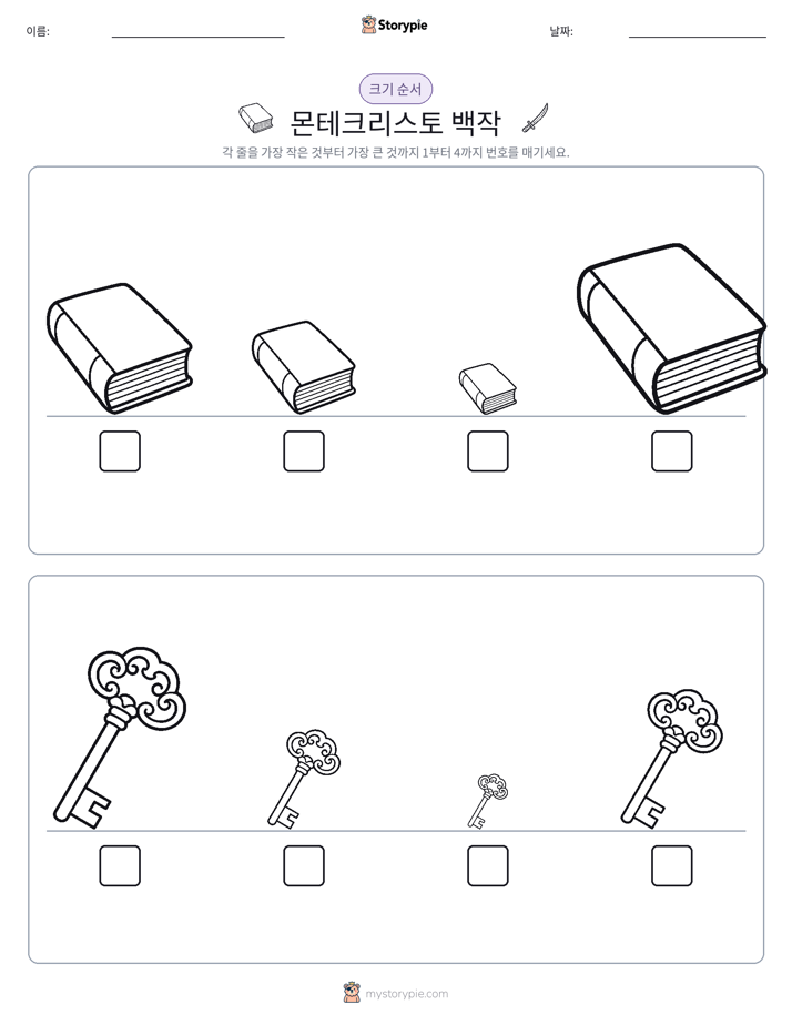 크기 순서